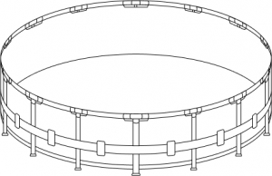 Каркас бассейна Intex Metal Frame 457х122см